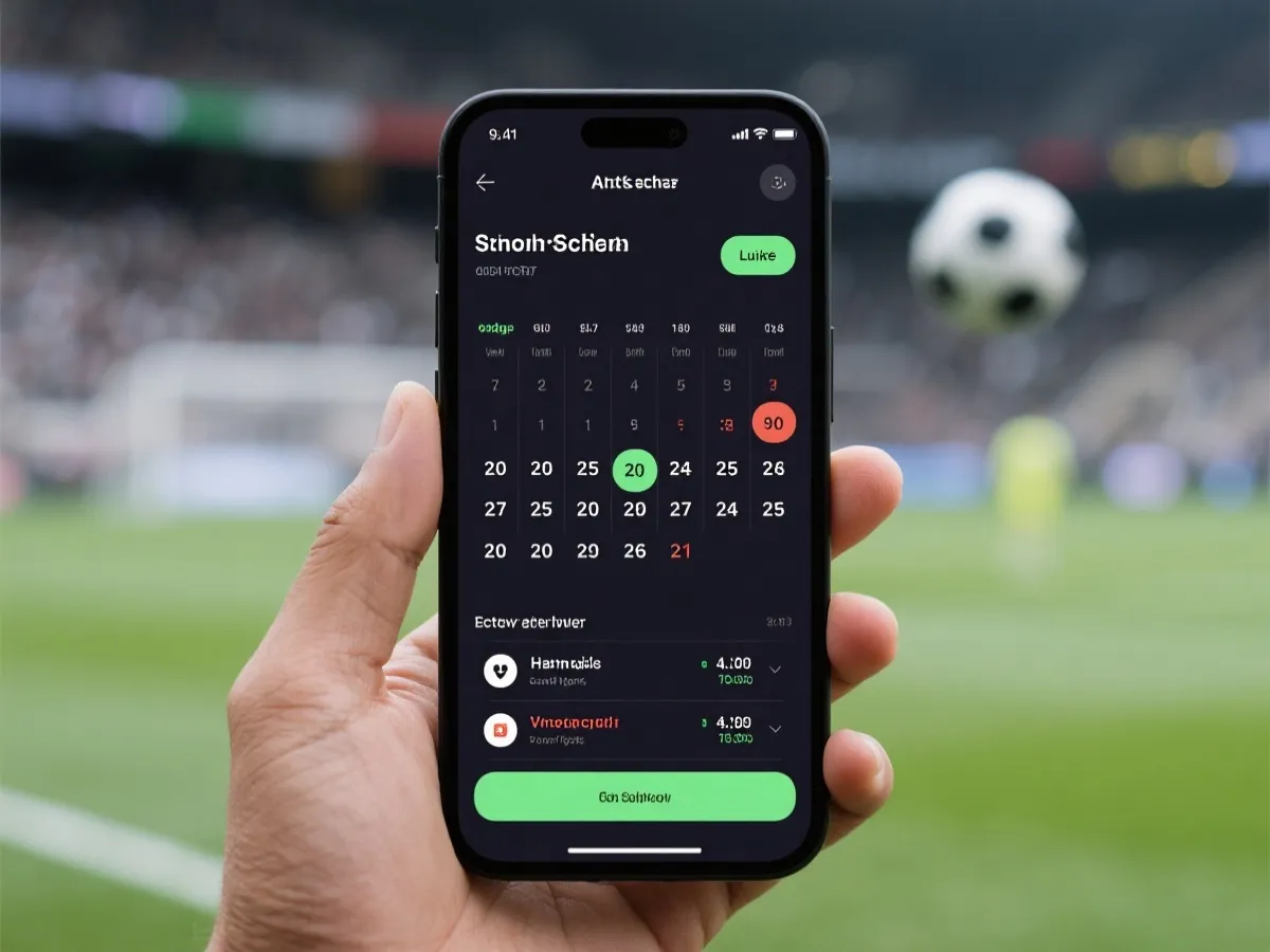 世界杯APP 赛程与比分界面示意